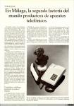 1125 - En Málaga, la segunda factoría del mundo productora de aparatos  telefónicos (1), 1981