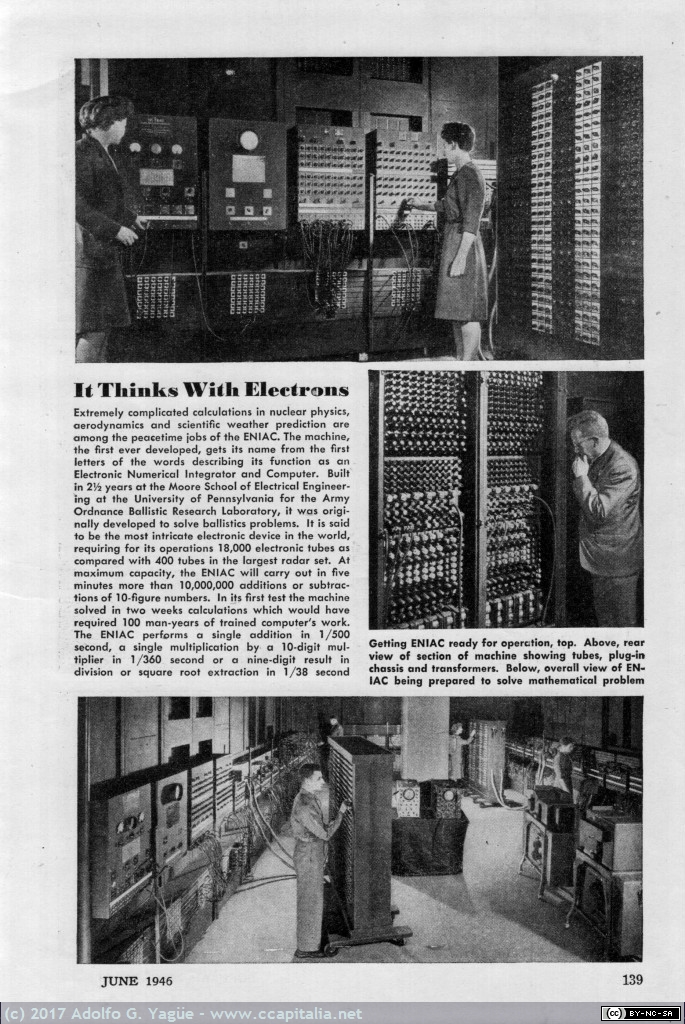 170 - ENIAC. It Thinks With Electrons, 1946