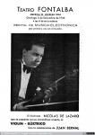 1396 - Recital de música electrónica. El violín eléctrico de Nicolas de Lazaro (1), 1944