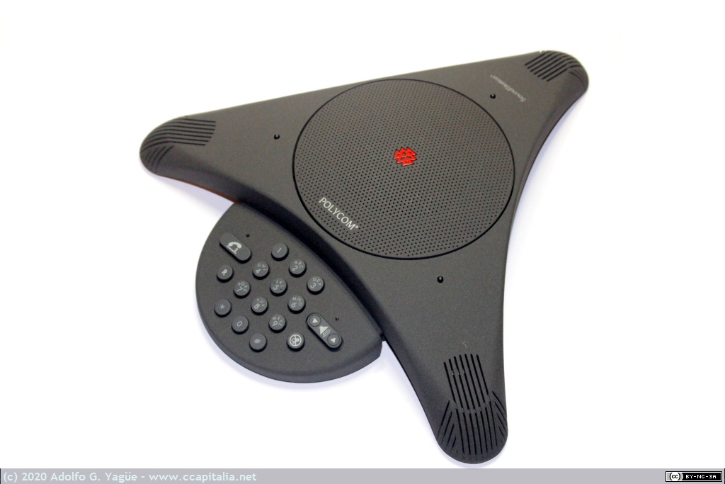 643 - Polycom SoundStation. Terminal telefónico RTC manos libres para salas de reuniones, 1995