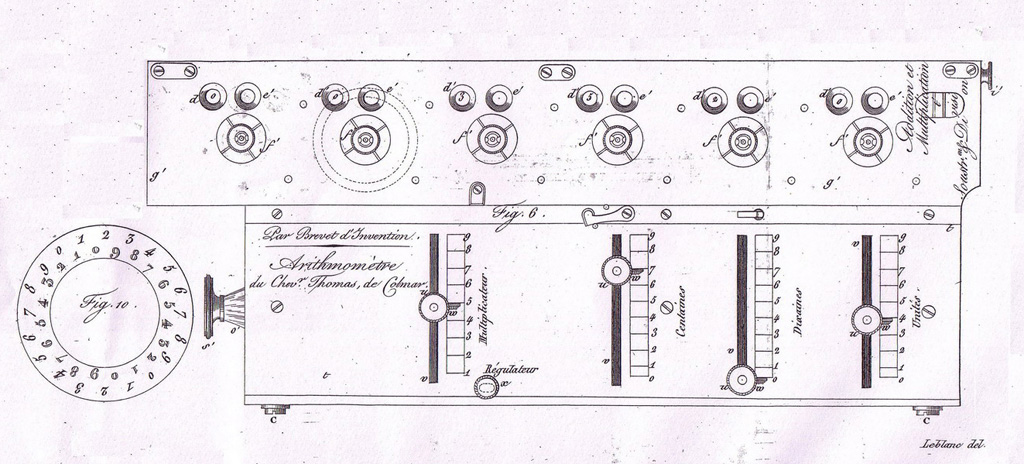 1822 - Charles Xavier de Colmar -  Arithmometer (2)