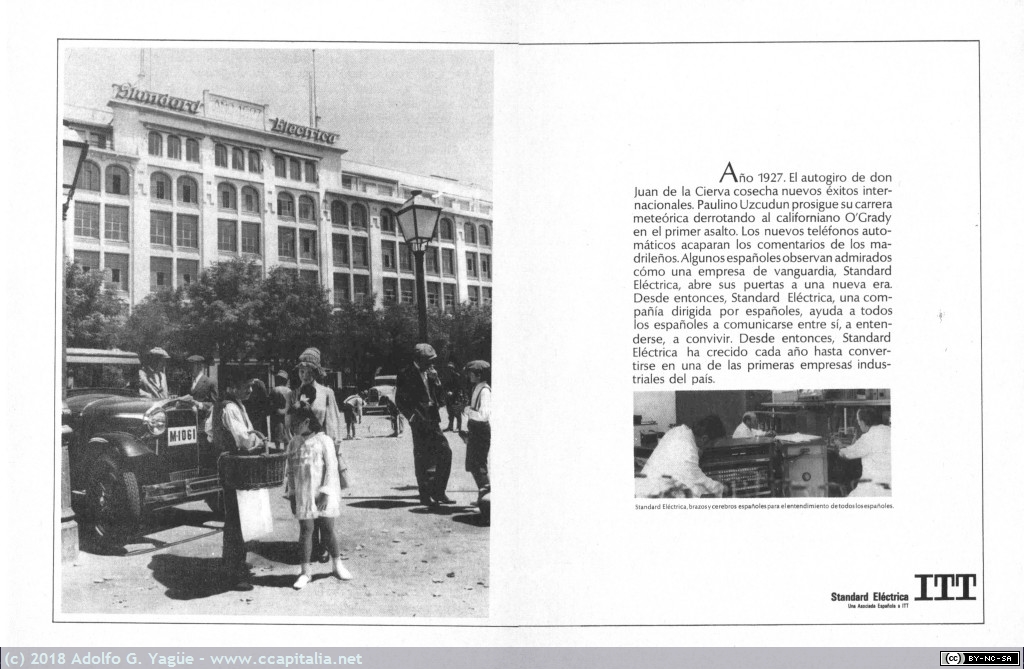 791 - Standard Eléctrica ITT (foto edificio de Ramírez de Prado en 1927). Selecciones Reader’s Digest, 1967