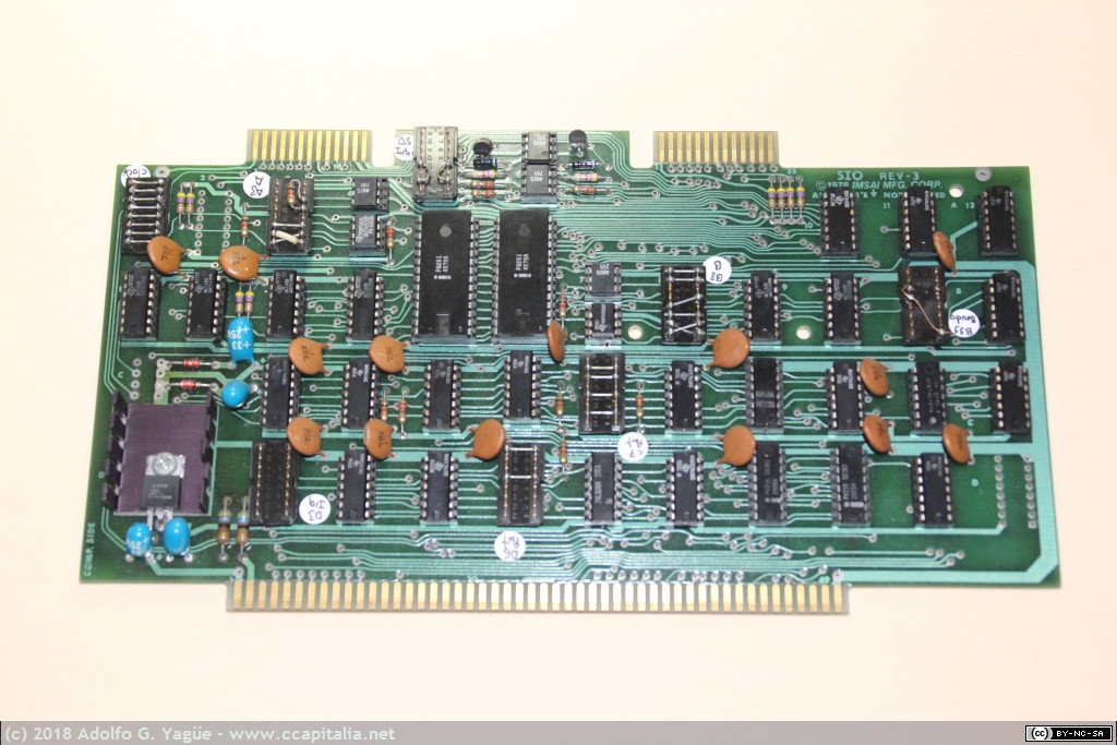 286 - IMSAI SIO - Tarjeta doble puerto serie RS-232-C, 1976