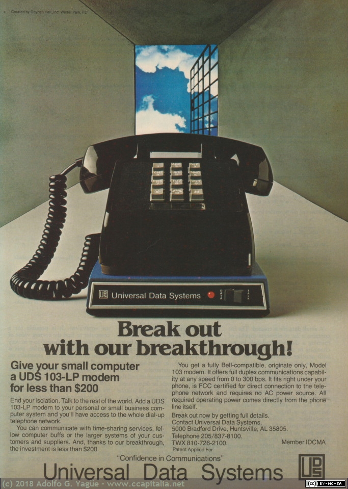 797 - Universal Data Systems Modem 103-LP, 1980