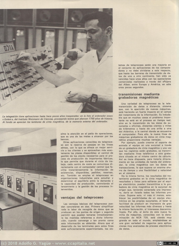369 - Teleproceso y Trasmisión de datos a distancia. Ibérica Actualidad (2), 1969