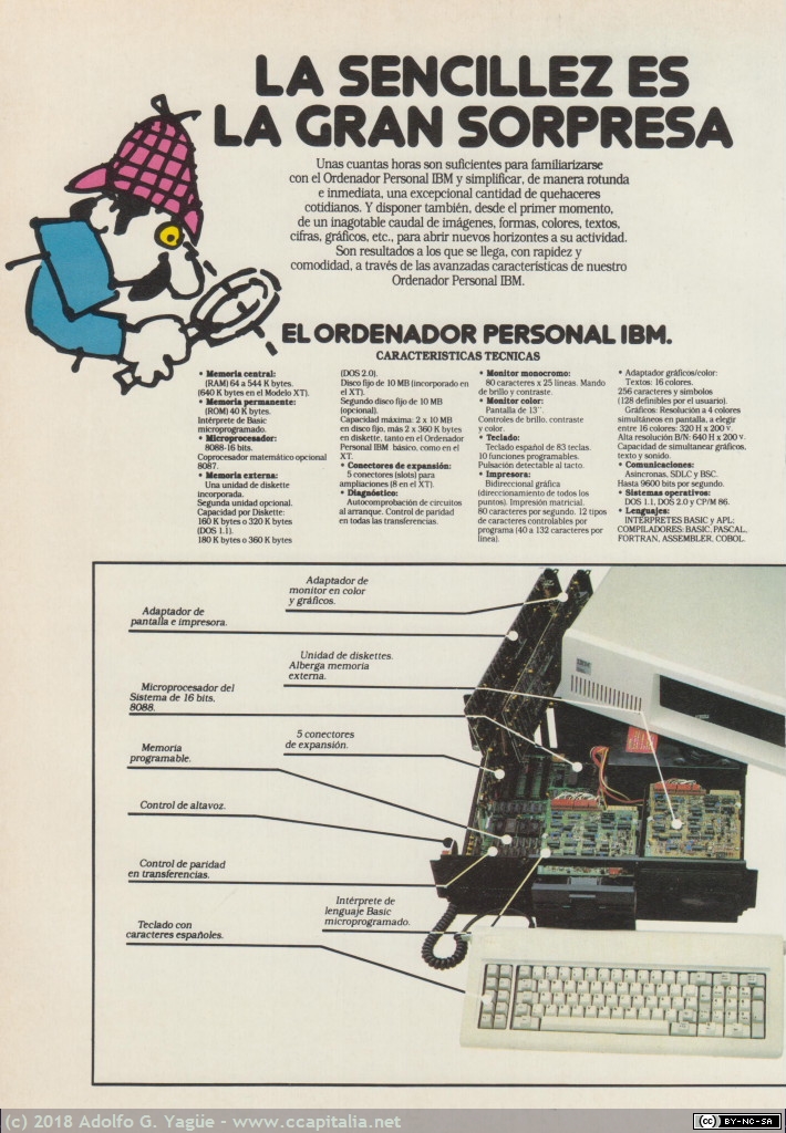 830 - IBM PC y XT. La Sencillez es la Gran Sorpresa, 1983