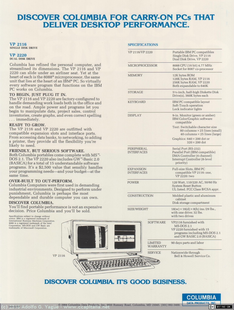 684 - Columbia Data Products VP (2), 1984