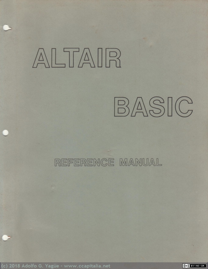 649 - Manual Altair Basic 4K y 8K (2), 1975