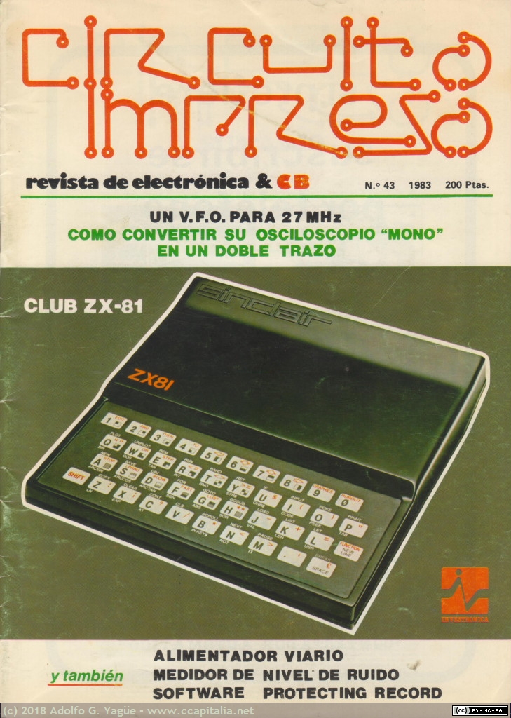 514 - Club ZX 81. Circuito Impreso 43, 1983