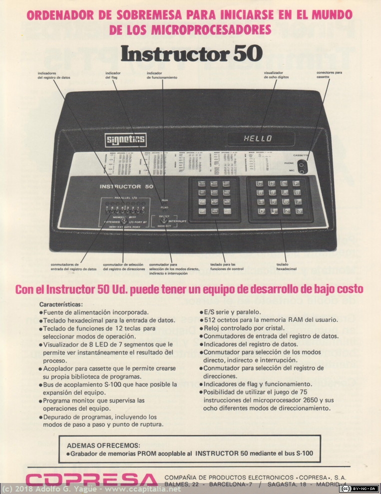 613 - Instructor 50 de Signetics (REDE 305), 1980 