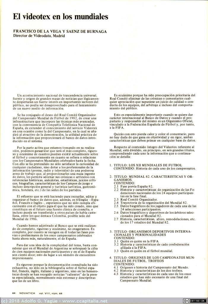 471 - Especial Videotex. Novomática (2), 1982
