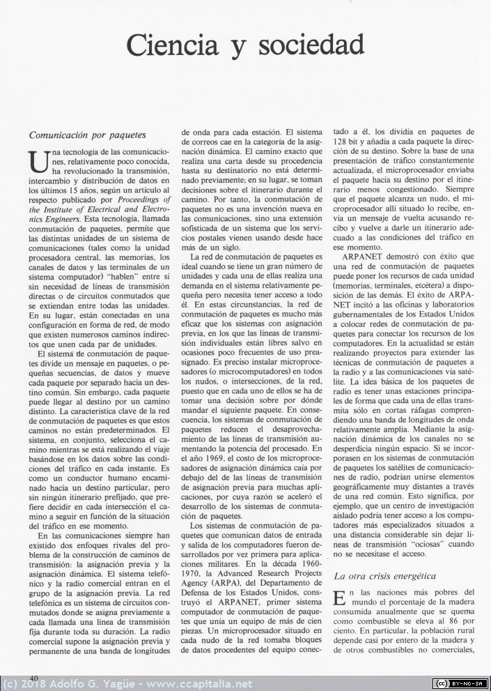 881 - Conmutación por paquetes. Investigación y Ciencia, 1979