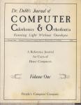 899 - Dr. Dobb's Journal of Calisthenics & Orthodontia. Volume 1 (1), 1976