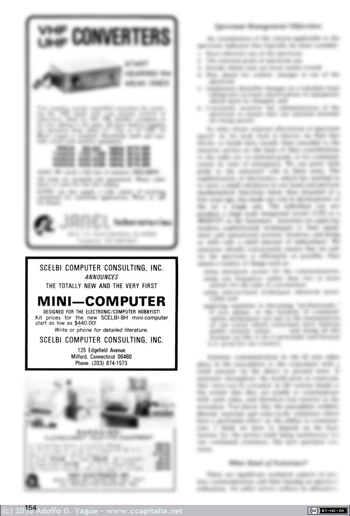 904 - Scelbi-8H. Scelbi Computer Consulting. QST, 1974