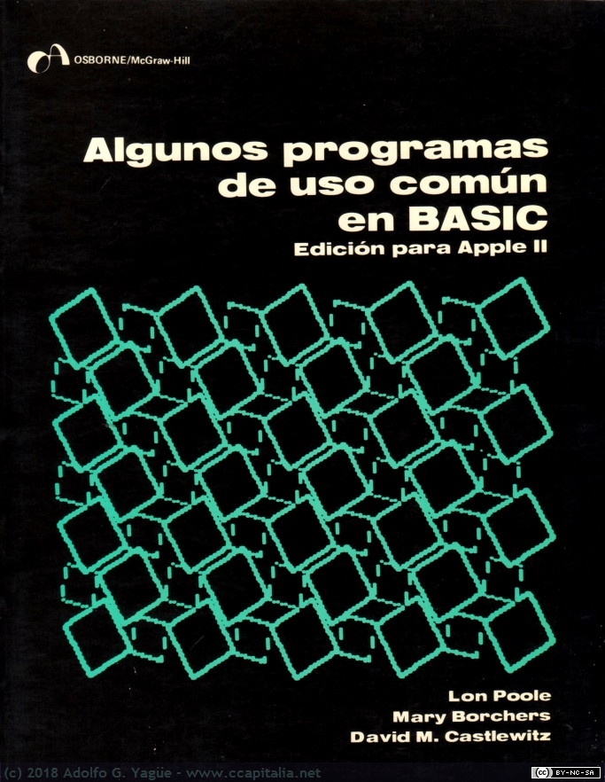 154 - Algunos programas de uso común en BASIC para Apple II. VV.AA. (Edición española 1983), 1981