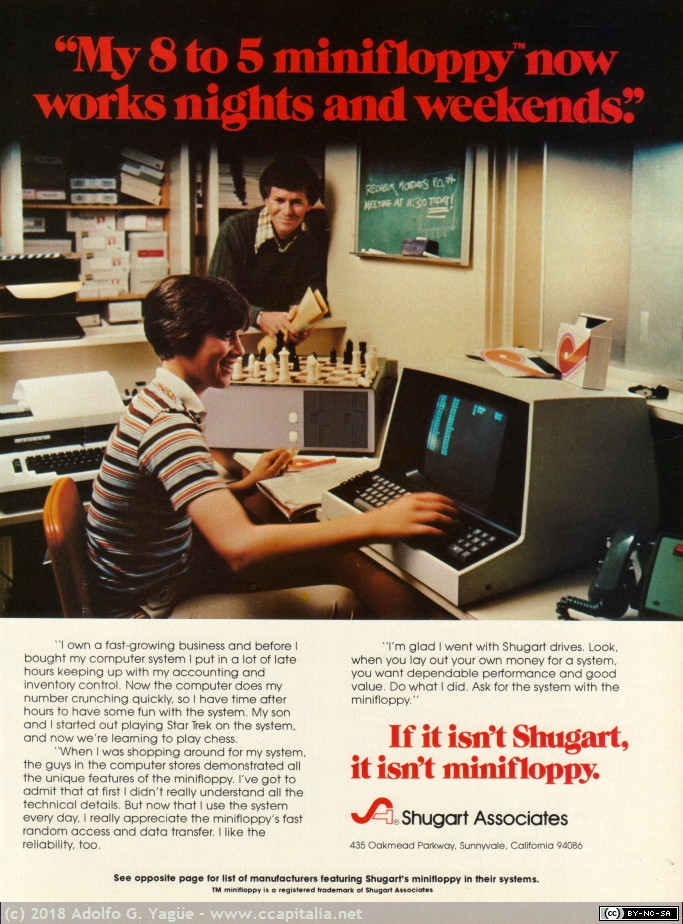 913 - Shugart Associates. My 8 to 5 minifloppy now works nights and weekends, 1979