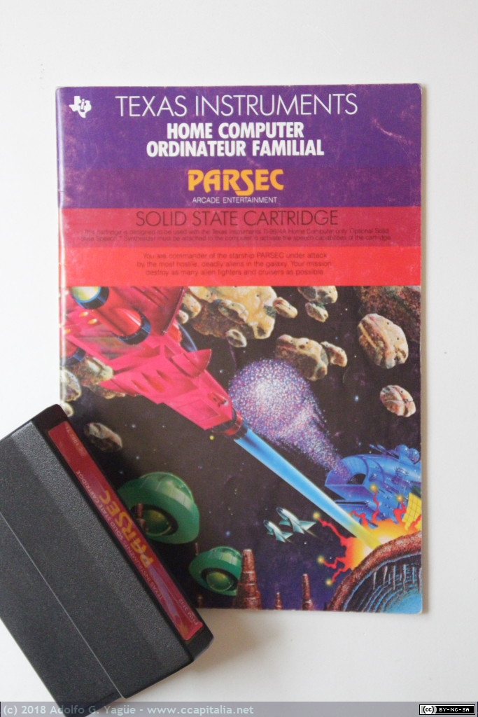 416 - Parsec para TI-99. Jim Dramis y Paul Urbanus, 1983
