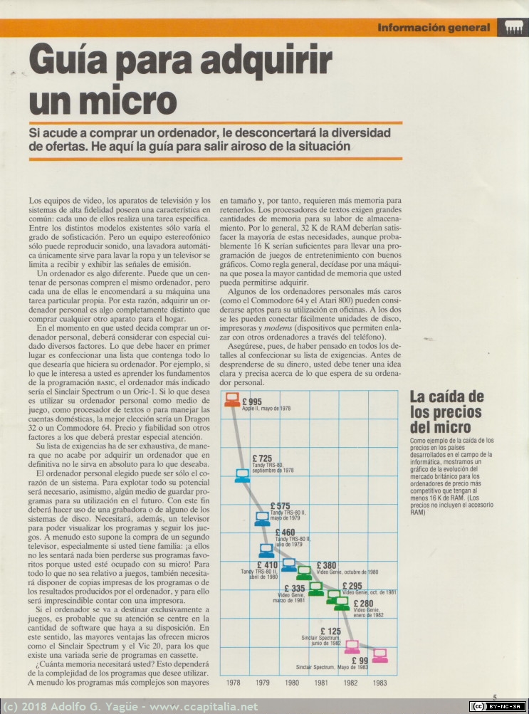 522 - Fasciculos 1, 2, 3 y 4 de enciclopedida Mi Computer (8), 1984