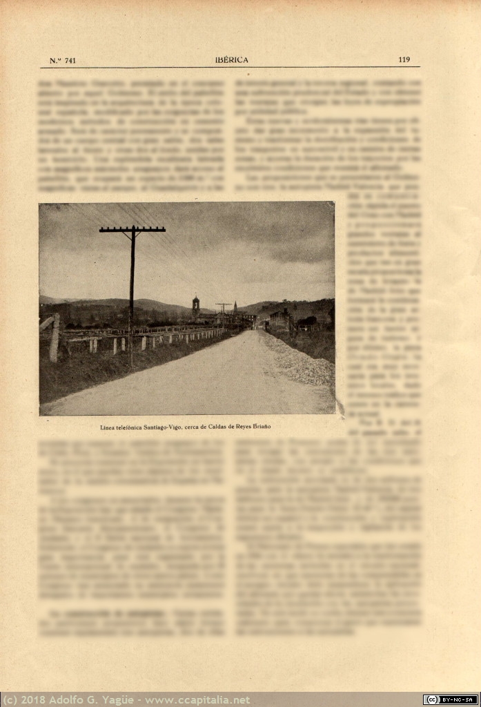1083 - La red telefónica española. Revista Ibérica (7), 1928