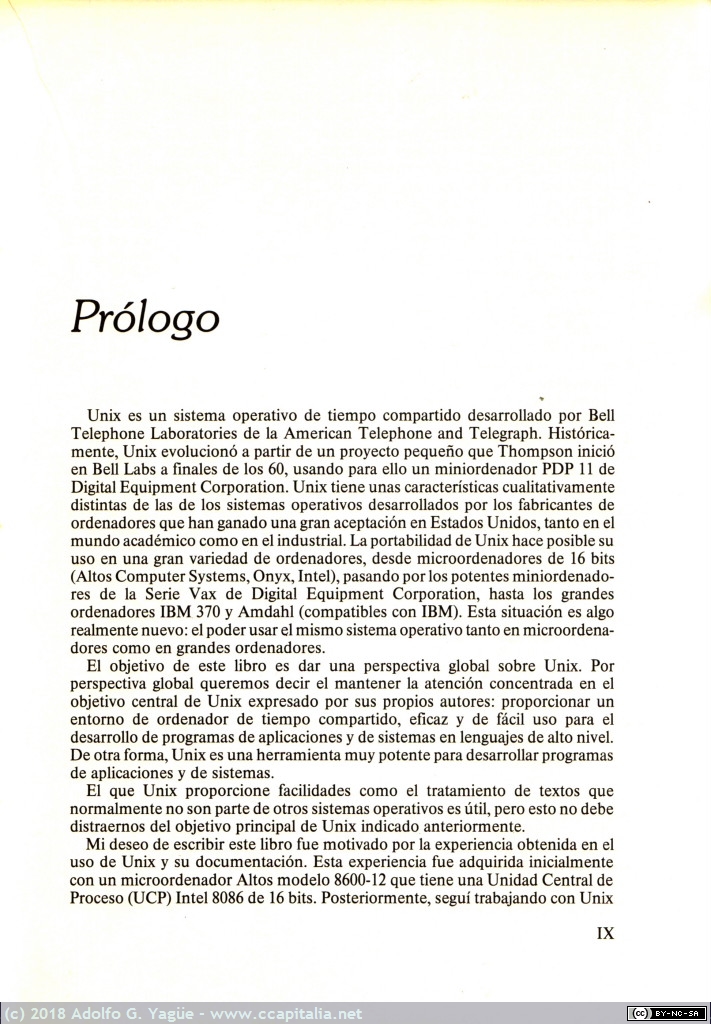 378 - El Sistema Unix y sus aplicaciones. José Canosa (2), 1984