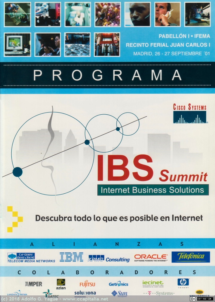 333 - Programa de ponencias del Cisco IBS Summit (1), 2001