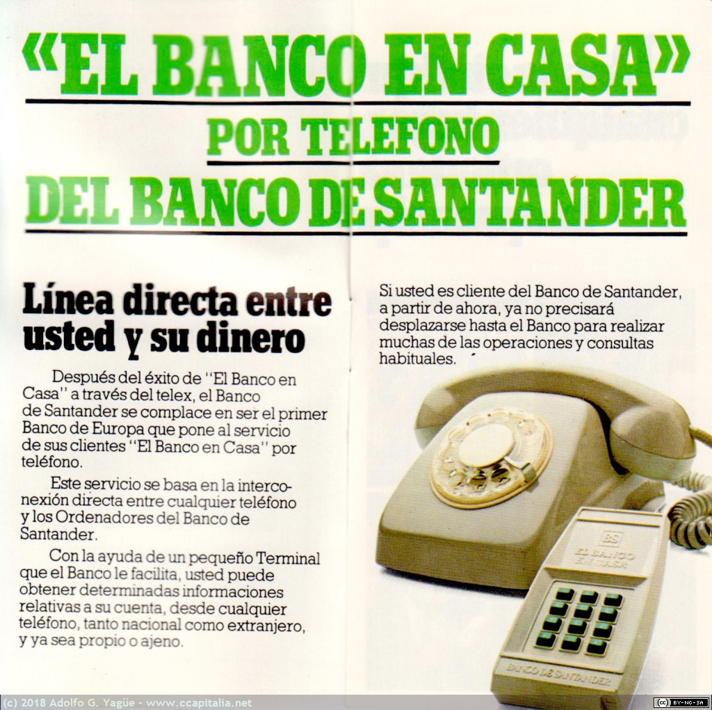 1069 - Terminal telefónico Banco en Casa. Banco de Santander (2), 1982