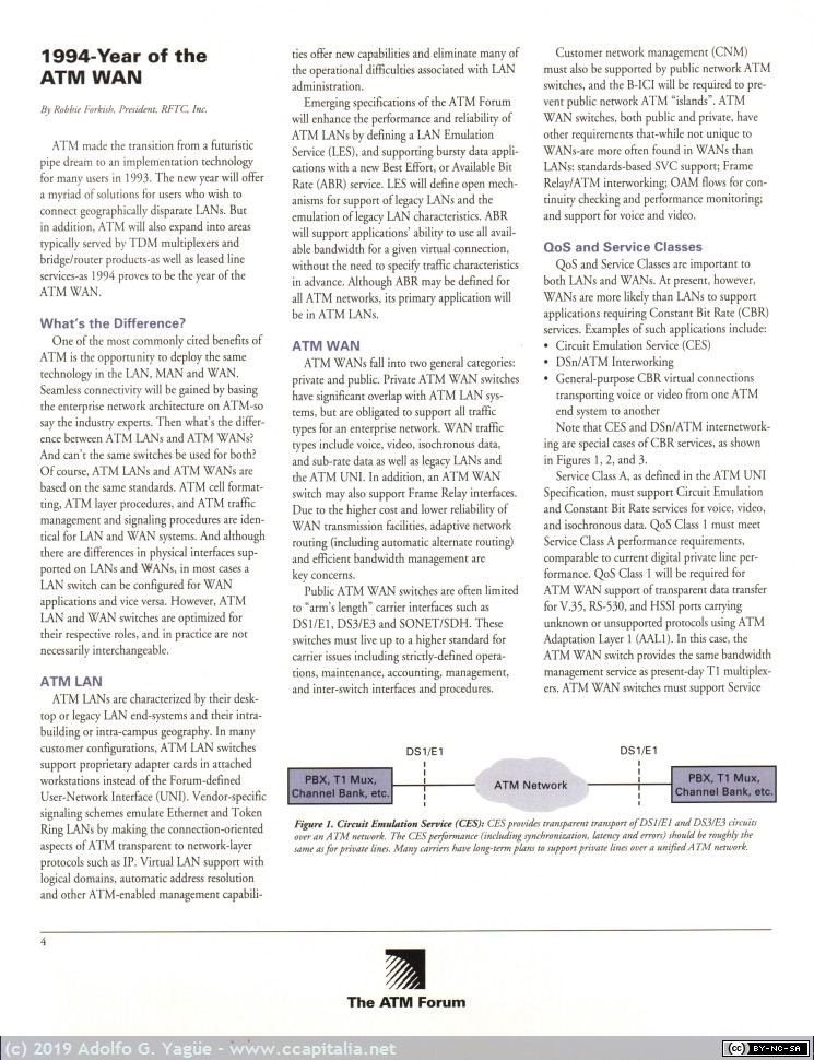 1130 - The ATM Forum. 53 Bytes Vol 2 Issue 1 (2), 1994
