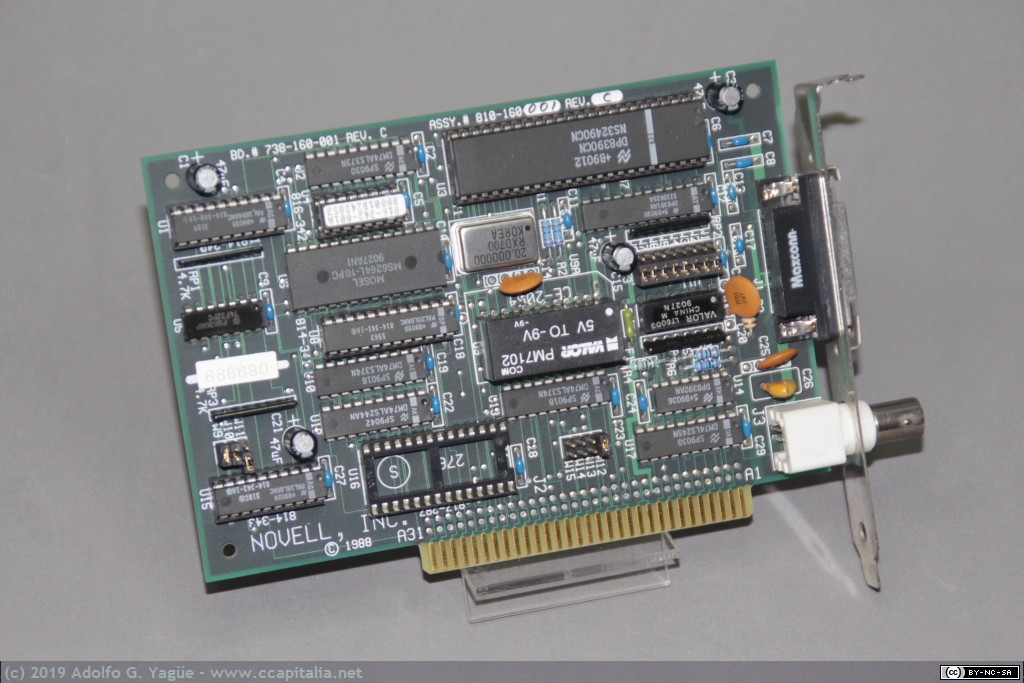 1144 - Tarjeta Ethernet Novell NE1000 (ISA-8), 1988