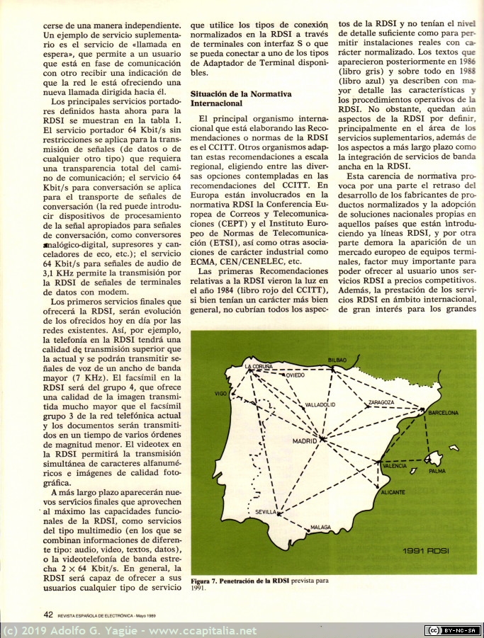 1171 - Introducción a la RDSI. Revista Española de Electrónica (3), 1989
