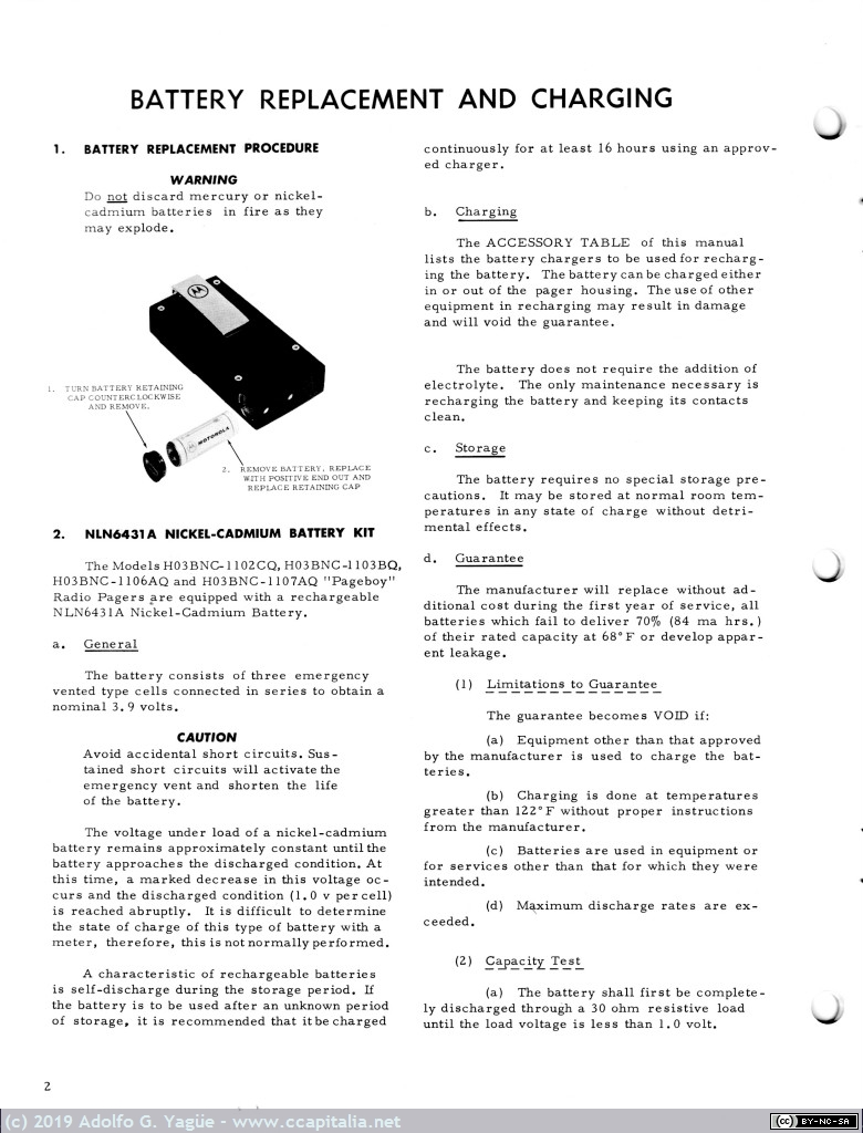 1119 - Motorola Pageboy Tone and Voice Radio Pager 148-174MHz (3), 1966