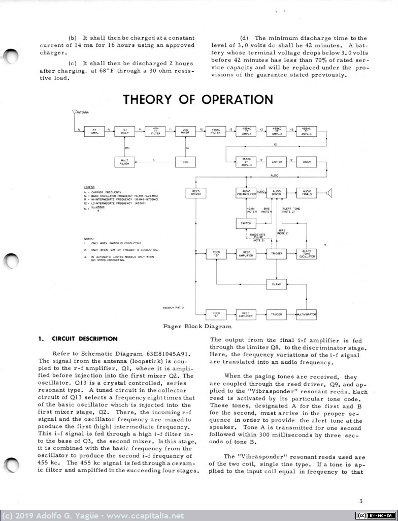 1119 - Motorola Pageboy Tone and Voice Radio Pager 148-174MHz (4), 1966