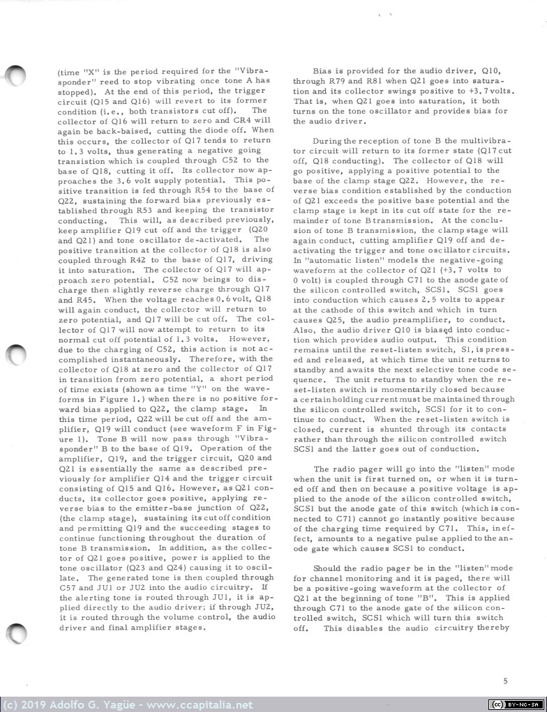 1119 - Motorola Pageboy Tone and Voice Radio Pager 148-174MHz (6), 1966