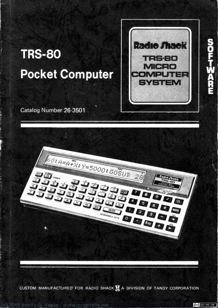 1117 - Radio Shack TRS-80 Pocket Computer BASIC Guide (3), 1980