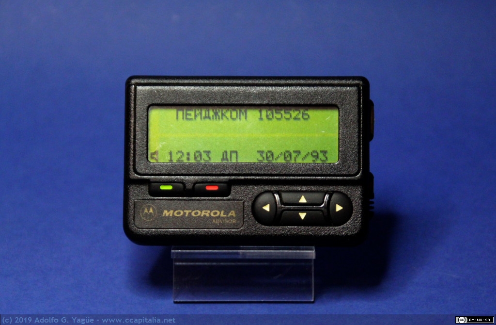 1213 - Buscapersonas Motorola Advisor, 1990