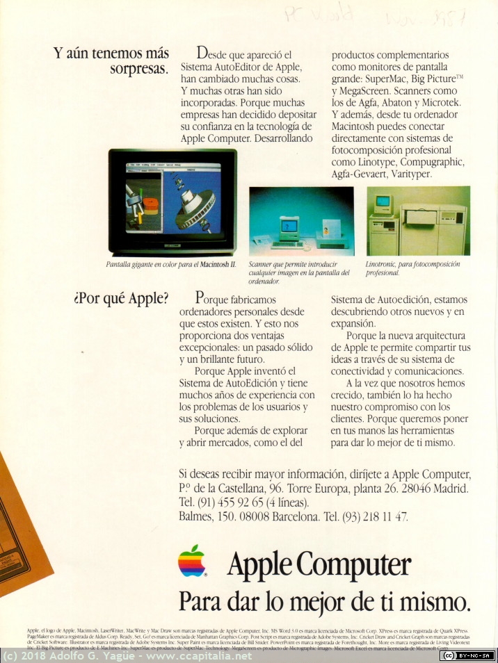 1049 - Apple SE20 y autoedición (4), 1987