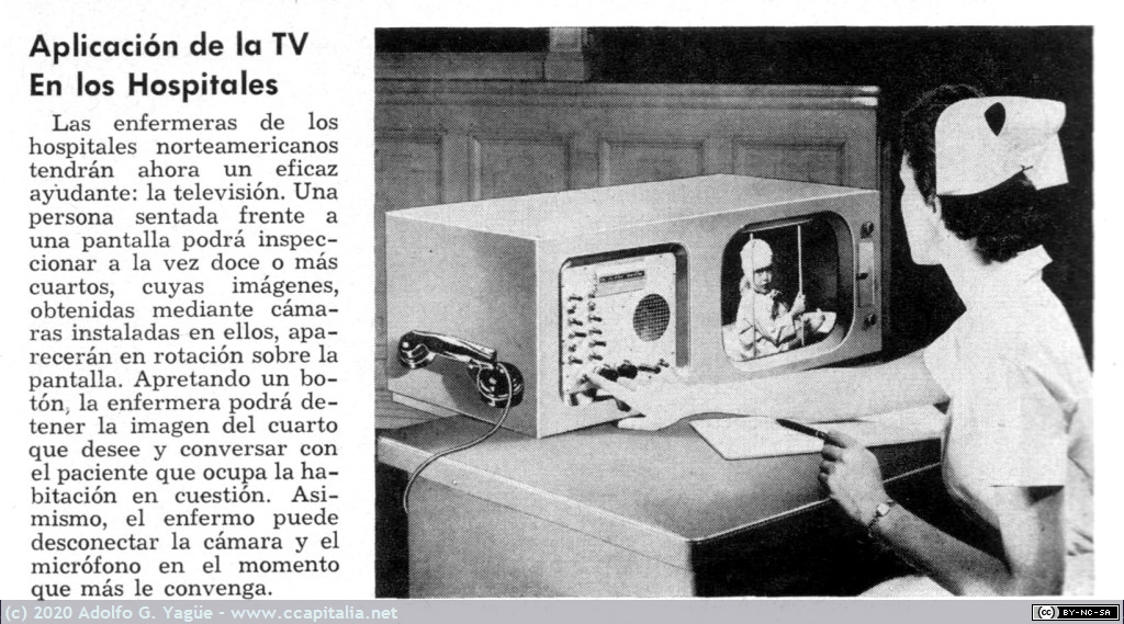 1370 - Aplicación de la TV en los hospitales. Mecánica Popular. Mayo, 1957