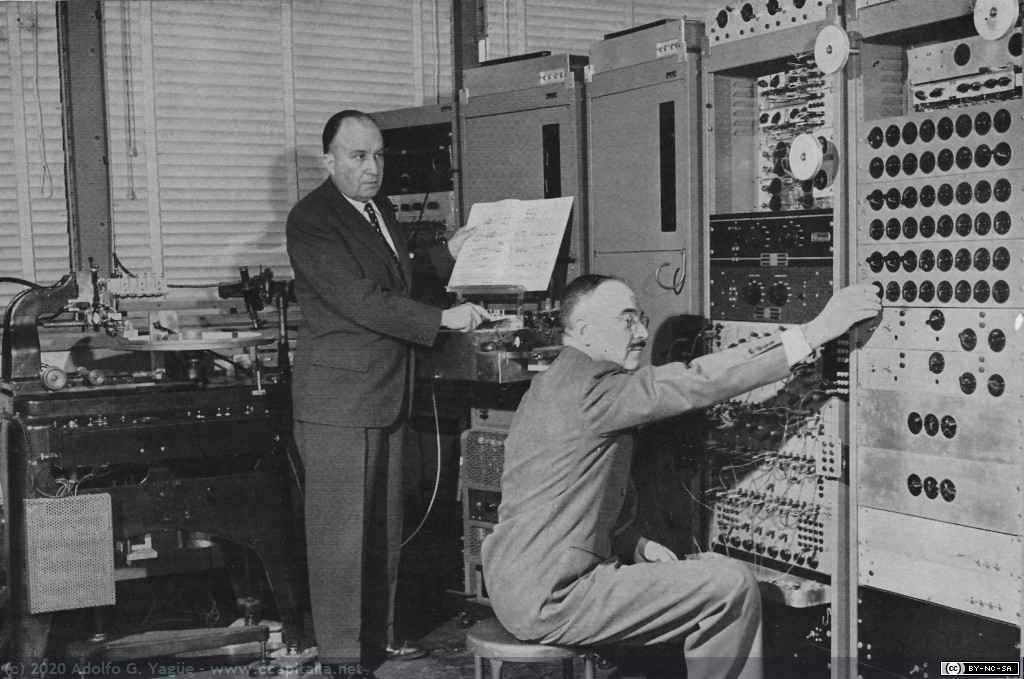 1387 - RCA Electronic Music Synthesizer. Harry Olson y Herbert Belar (3), 1955