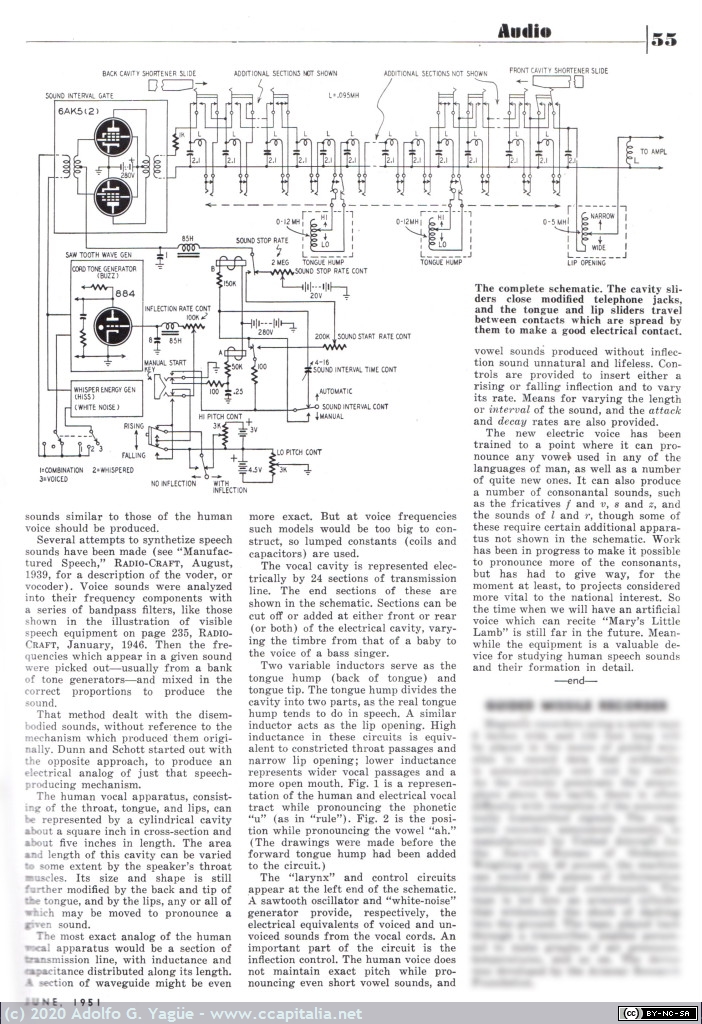 083 - Electronic Voice. Eric Leslie, Bell Telephone Laboratories (3), 1951
