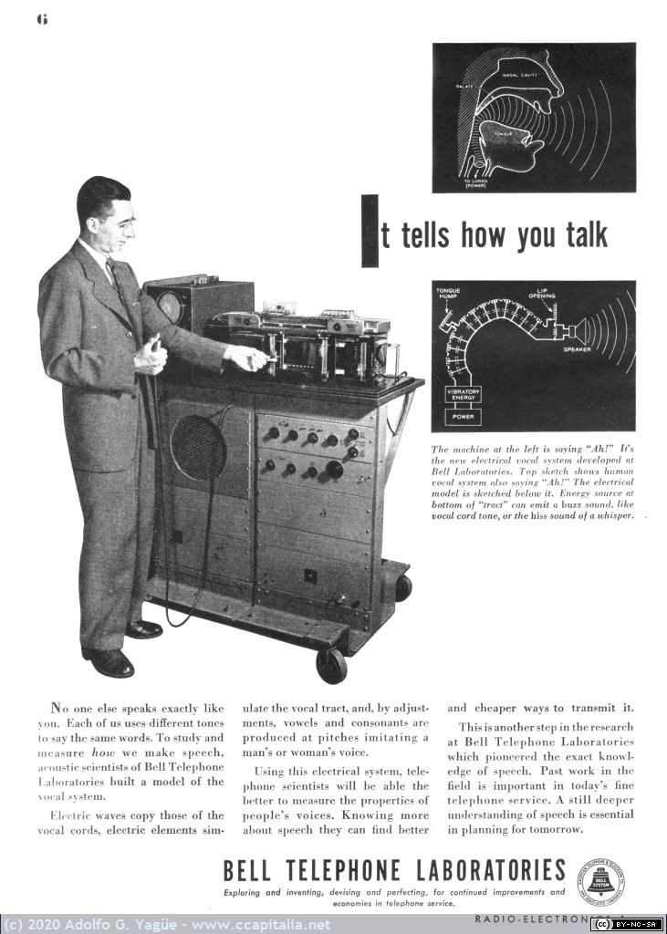 083 - Electronic Voice. Eric Leslie, Bell Telephone Laboratories (4), 1951