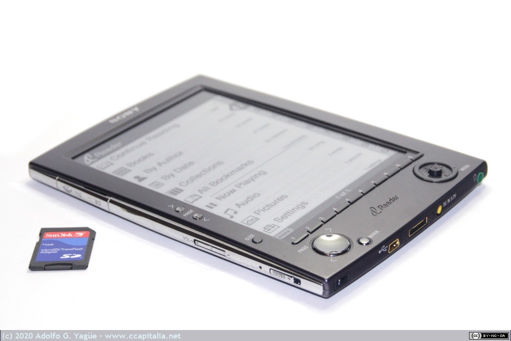 1353 - Sony Reader PRS-500. eBook con tinta electrónica y memoria SD (2), 2006