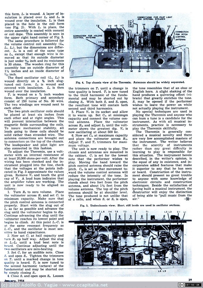 1452 - The Theremin by Robert Moog (K2AMH). Radio & Television (3), 1954
