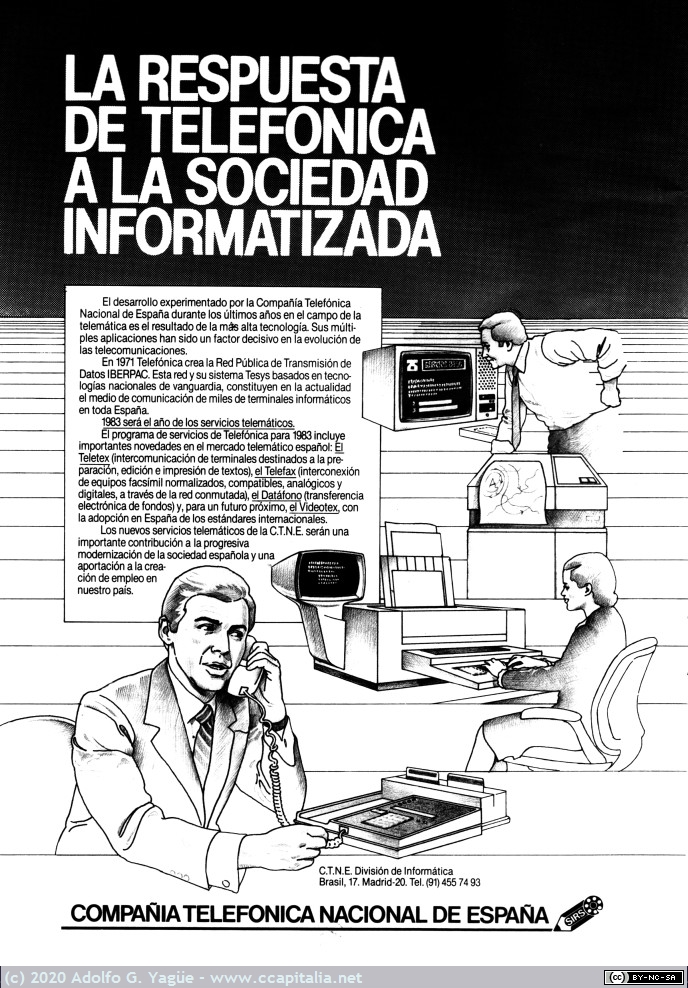 454 - CTNE. La Respuesta a la Sociedad Informatizada. Bcomputer, 1983