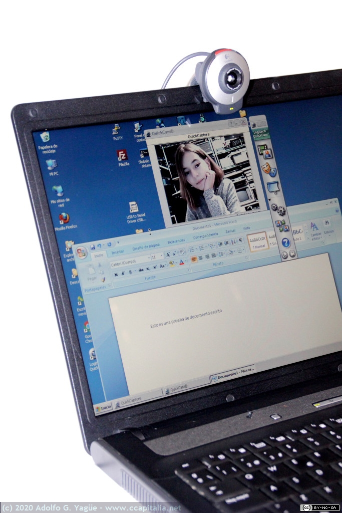 707 - Logitech QuickCam for Notebooks V-UBS47. 640x480px. Focus manual, 2007