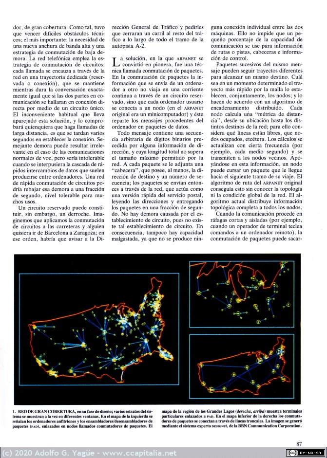035 - Avances en redes de ordenadores. Robert E. Kahn. Investigación y Ciencia (2), 1987