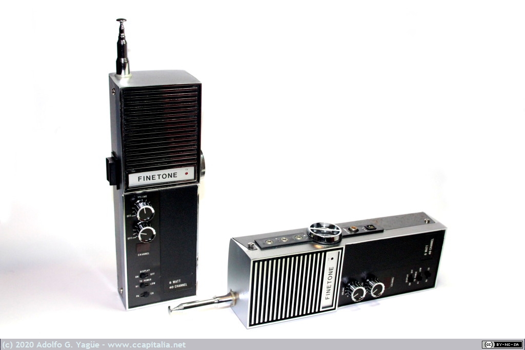 1121 - Transceiver Finetone TNC-P6000 (5w y 40 canales banda de 27MHz) con PLL (Phase-Locked Loop) MSM 5807 de OKI (1), 1982