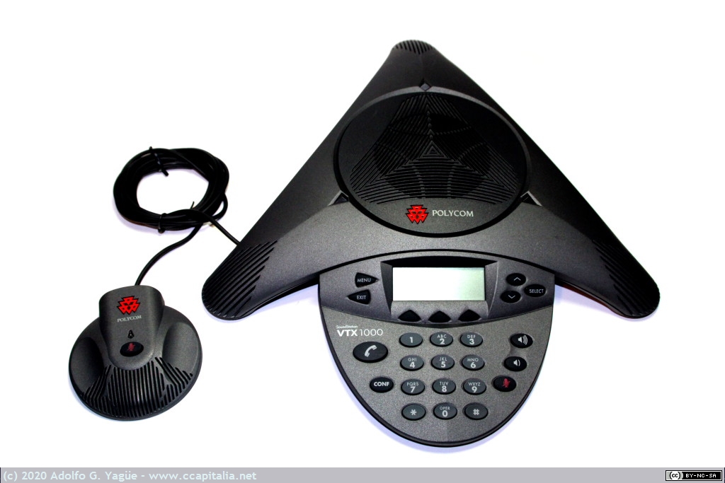 644 - Polycom SoundStation VTX 1000. Terminal telefónico manos libres. Calidad de audio HD Voice, 2003