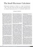 1495 - The Small Electronic Calculator. Scientific American (2), 1976