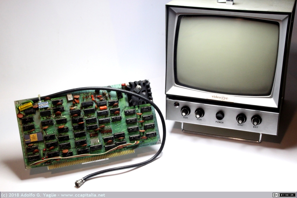 583 - Tarjeta VDM-1 de Processor Technology y monitor (581). Primera tarjeta de vídeo para bus S-100 (Altair 8800) (1), 1976