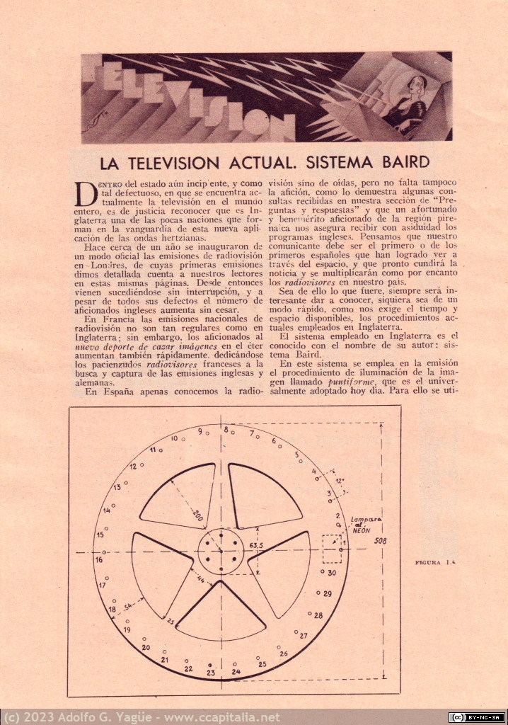 1652 - Balbuceos de radiovisión en España. Blanco y Negro. 2 Julio (2), 1933