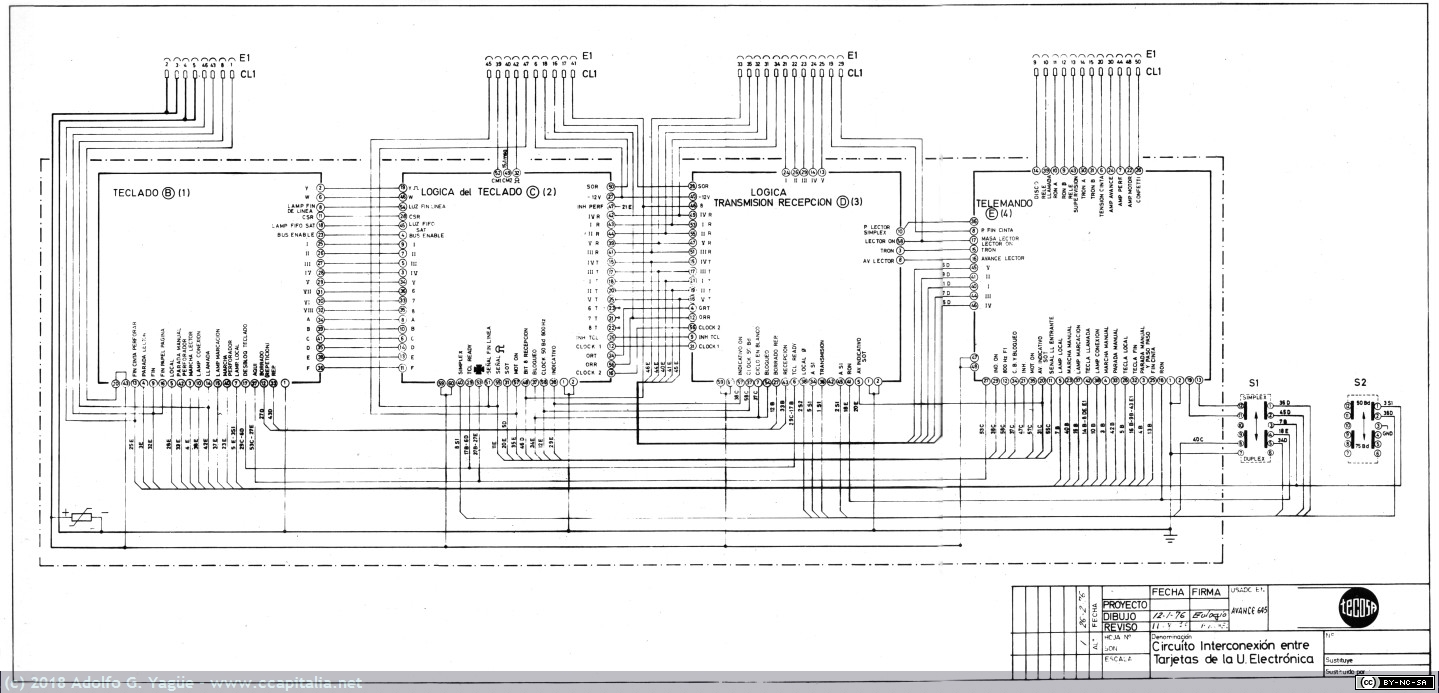 785 - Teleimpresor electrónico modular Avance 645. Manual de mantenimiento y ajuste (2), 1975